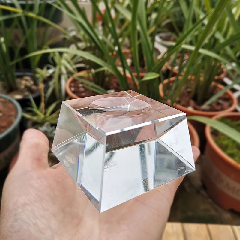 50/60 mm 3D Glaze Crystal Glass Apple Ornament Paperweight Home Wedding Decor