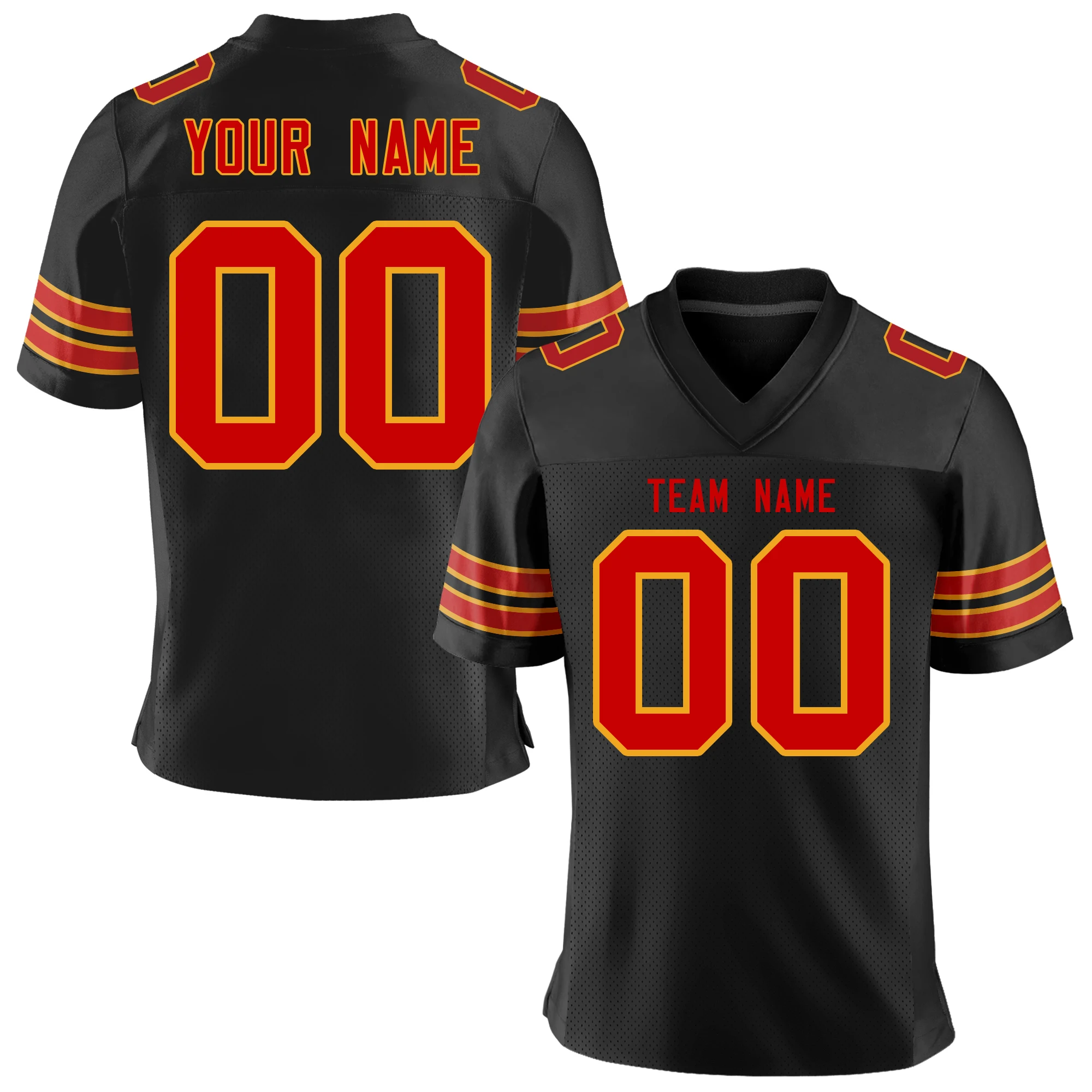 Fashion Customized Football Jersey Printing Team Name/Number Tra