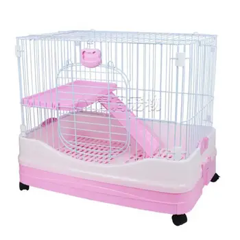 

99 Pet Rabbit Dutch Pig Cage Super Large Double-deck Anti-blowout Urine Lower Ear Rabbit Cage Super Large Rabbit Cage Dragon Cat