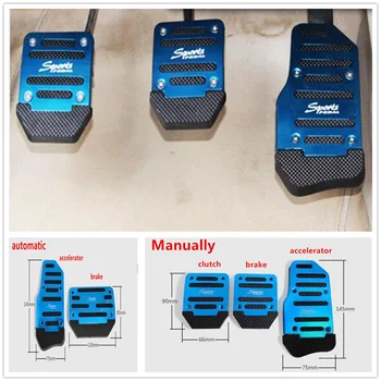 

car auto Accessories Manual automatic Transmission Non-Slip Pedal Cover for Toyota VIOS LAND CRUISER PRADO COASTER highlander