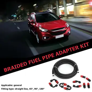 

Durable Fuel Line Classic Delicate Texture 5m Braided Fuel Line with 10pcs -6AN Oil Gas Fuel Hose End Fittings Adapters