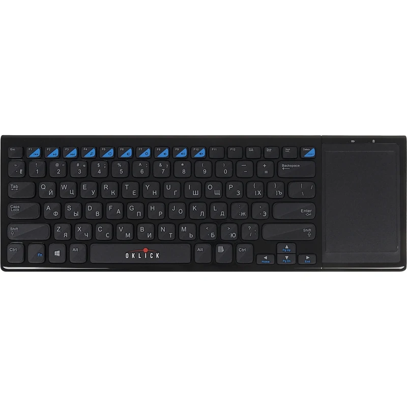 Клавиатура Oklick 850ST черный USB беспроводная slim Multimedia Touch