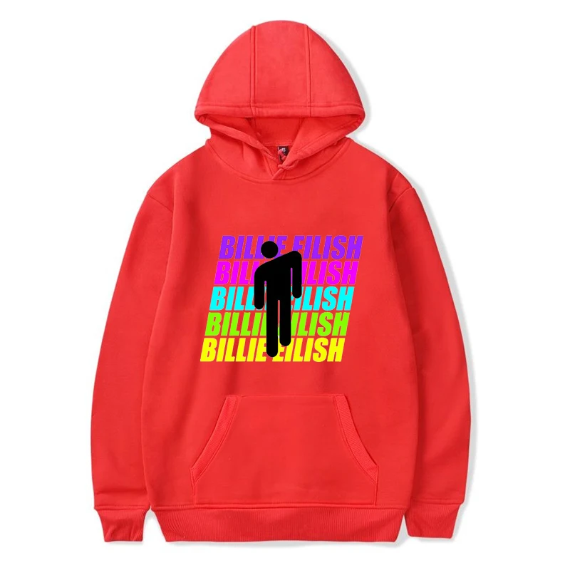 905-ff-1211-1 Billie Eilish толстовки пуловер с принтом для женщин/мужчин Модная Повседневная флисовая рубашка с карманами толстовка с капюшоном модная уличная одежда Лидер продаж - Цвет: 905-ff-1211-1