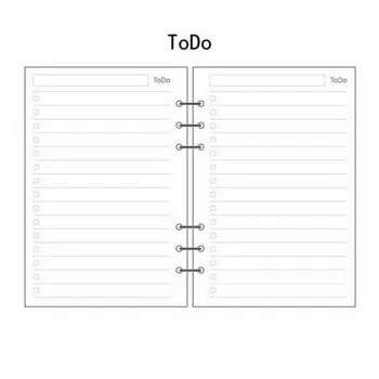 

A5/A6/A7 To Do Planner Diary Insert Refill Schedule Organiser 45 Sheets Note