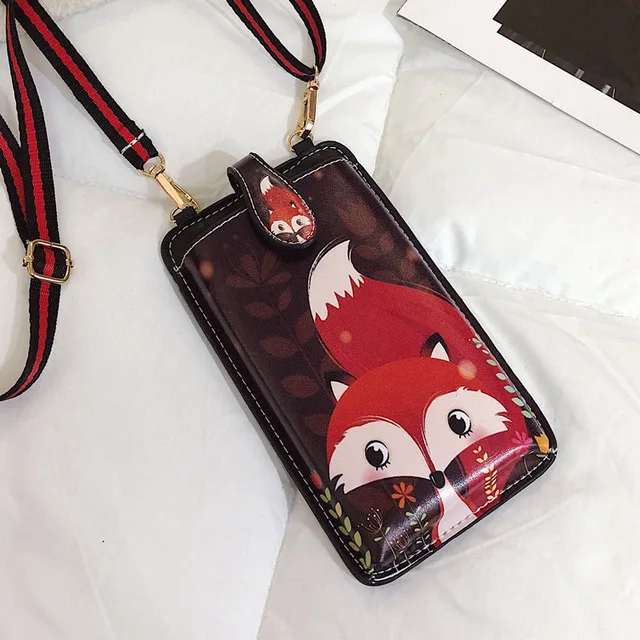 Сумка для телефона на плечо с карманом чехол для Xiaomi mi 9 8 6 SE A1 A2 Lite Plus 9T Red mi Note 8 7 6 5 4X3 Go Play K20 Pro - Цвет: B9 Red Fox