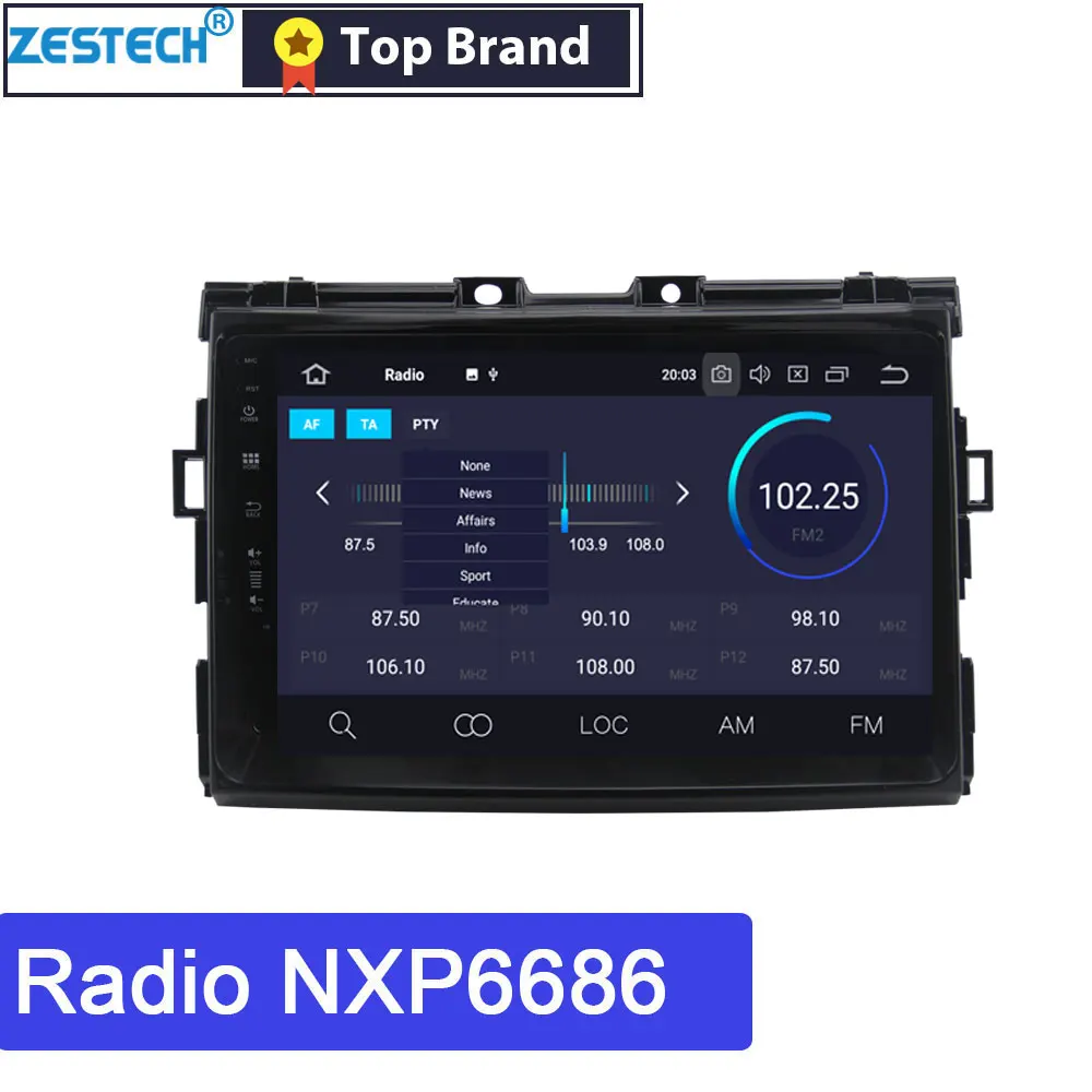 Android 9,0 gps Радио автомобильный dvd-плеер для Toyota Previa 2006- автомобильный головное устройство Автомобильный gps мультимедийный Руль управления DSP