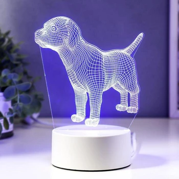 

Lamp "Dog" LED RGB from the network 4814579