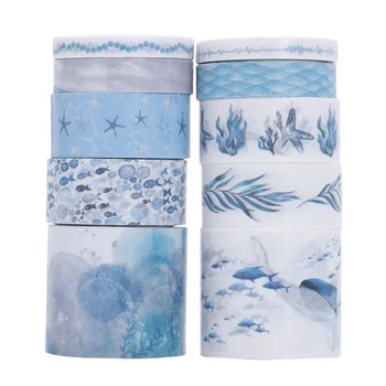 

Promotion! 10Pcs/Lot Cute Masking Washi Tape Set Stationery Kawaii Scrapbooking Supplies Sticker Ocean