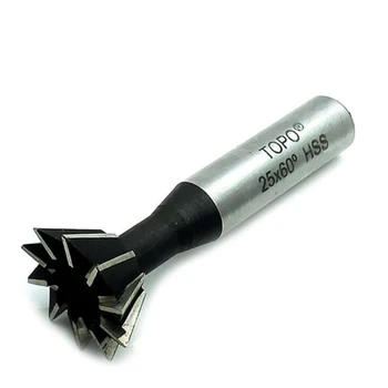 

1pcs 60 Degree Angle Dovetail Cutter Milling End Mill High Speed Steel Tool Part