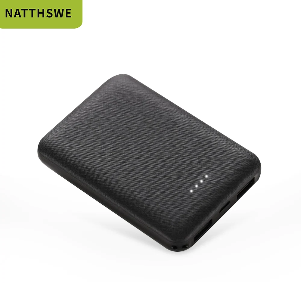 Внешний аккумулятор NATTHSWE на 8000 мА · ч с двумя USB-портами | Мобильные телефоны и