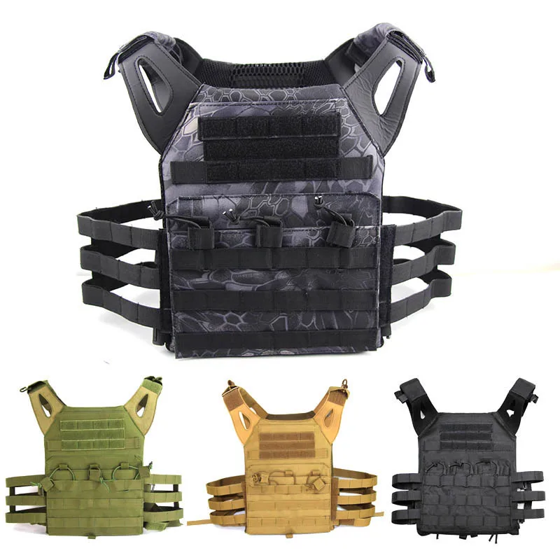 

Hunting Tactical Body Armor JPC Plate Molle Carrier Vest Mag Chest Rig Magazine Airsoft Paintball CS Protective Lightweight Vest
