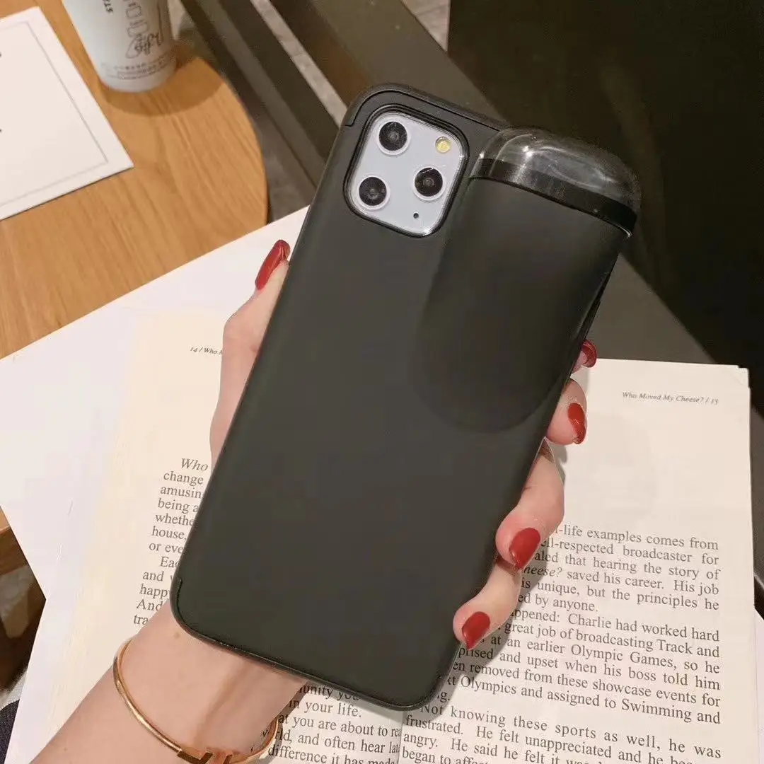 1 2 в 1 чехол для телефона наушники коробка для хранения для iPhone 11 Pro XS MAX XR X 7 8 Plus Airpods 1 2 Мягкий силиконовый чехол с колпачки для гарнитуры - Цвет: 1