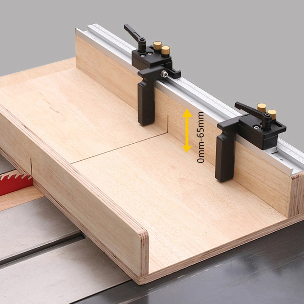 

Woodworking T-Slot Miter Aluminum Alloy T-Track With Scale/miter Track Stop Strong Table Clamping Ability Tools For 65mm Wood