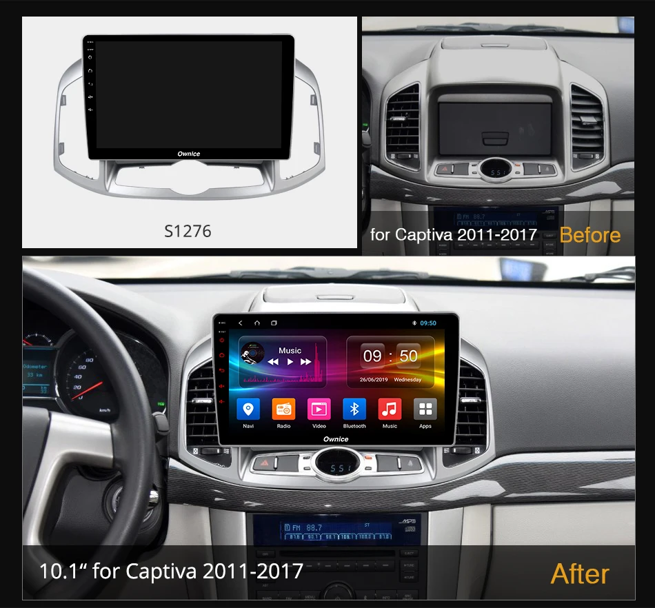 Ownice Android 10 0 8 ядерный Автомобильный DVD стерео k3 k6 для Chevrolet Captiva 2011 2017 радио GPS Navi