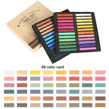 12/24/36/48 Цвета/Набор для начинающего художника мелки мягких пастельных Искусство Набор для рисования мелом Цвет карандаш, кисточка канцелярские принадлежности для студентов
