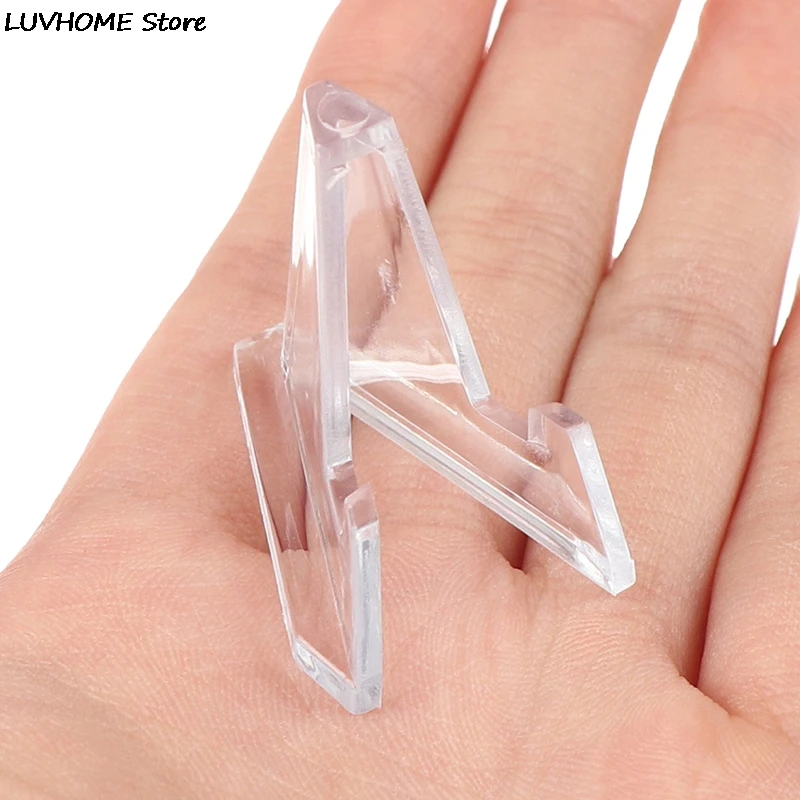 1Pc Collectibles Coins Holder Medal Badge Card Display Show Stand Jewellery Acrylic | Дом и сад