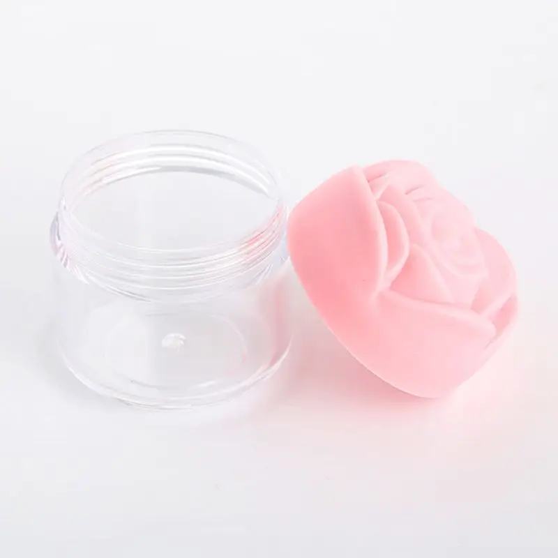 로즈 패턴 뚜껑 빈 병 화장품 용기 상자 e65f와 5Pcs 20g 크림 항아리