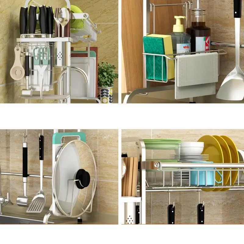 Сушилка для посуды Keuken Organizadores De Especias из нержавеющей стали Organizador Rack Cocina Cuisine Mutfak кухонный Органайзер