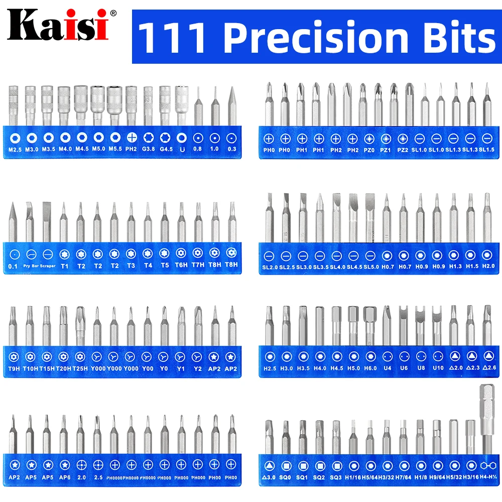 Kaisi 126 в 1 Набор отверток магнитная отвертка Бит Torx мультиточная отвертка для телефона электронное устройство ручной инструмент