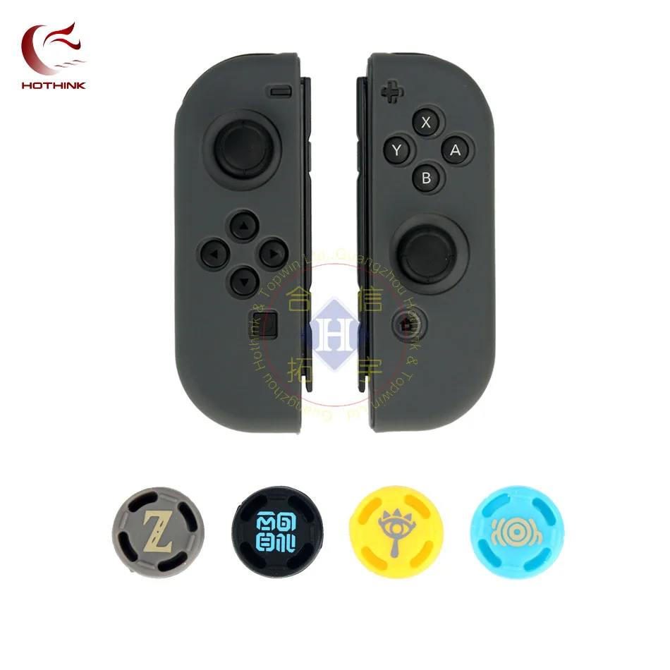 HOTHINK силиконовый мягкий чехол с картонным джойстиком для nintendo Switch Joy-con NS Zelda чехол Mario Splatoon cover