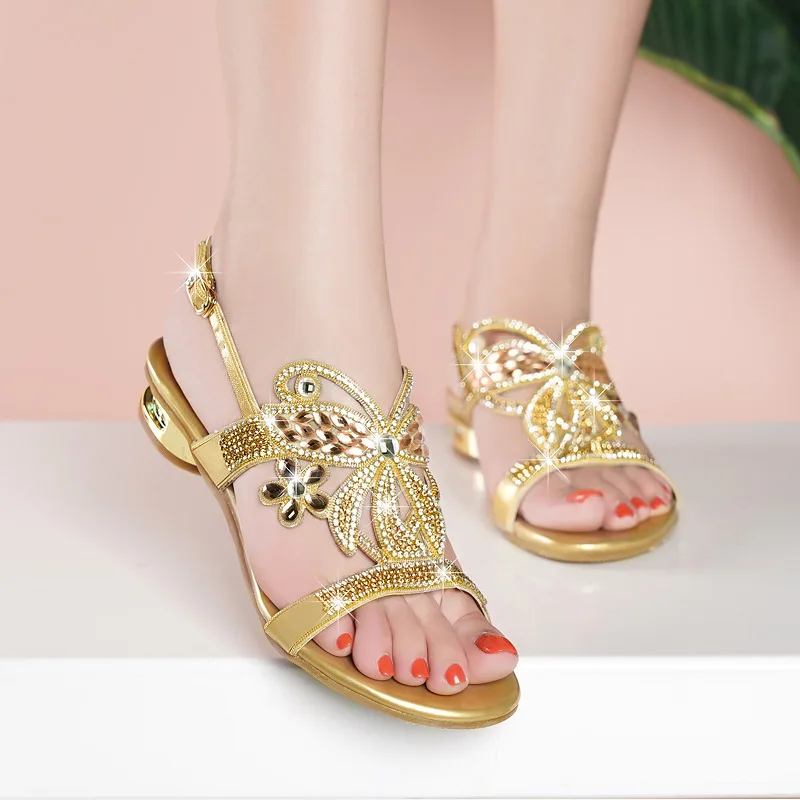 

Sandals Shoes Female Women Sandals Sandalia Feminina Versatile Comfortable Anti slip Square Low Women Shoes