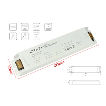 

LEDLUX CD1150 dimmable power supply 12V 150W Triac CV ELV button N.O. Varialuce on 220V for Led strip
