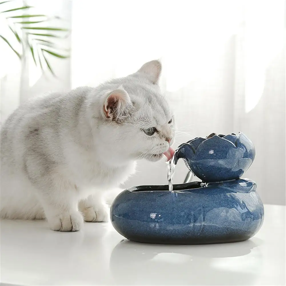 Smart Pet Water Dispenser Cat Drinking Fountain Automatic Circulation Water Feeder Water Basin With 30pcs Water Filter Cotton