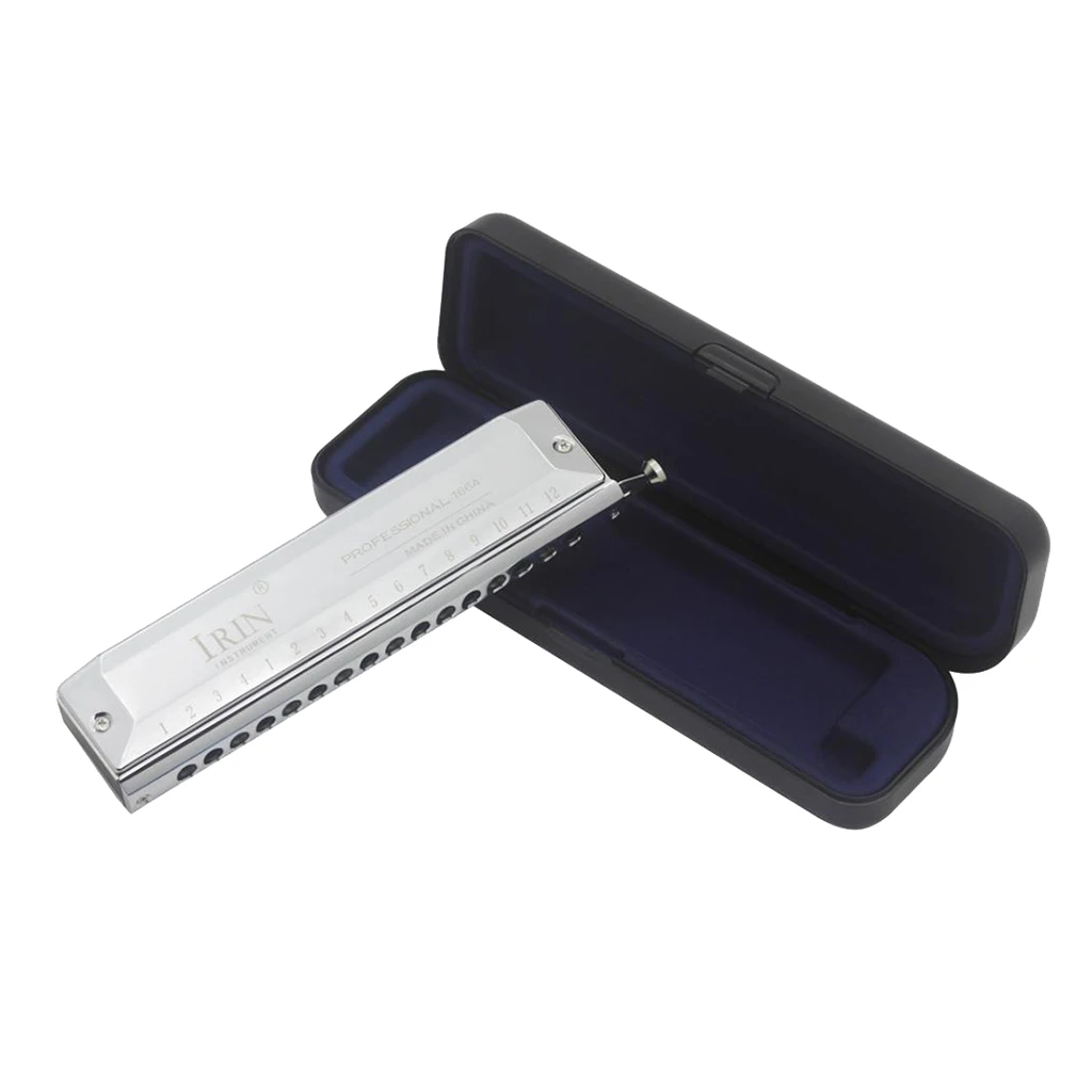 

Professional 16 Hole 64 Tone Chromatic Harmonica Mouth Organ Instrument
