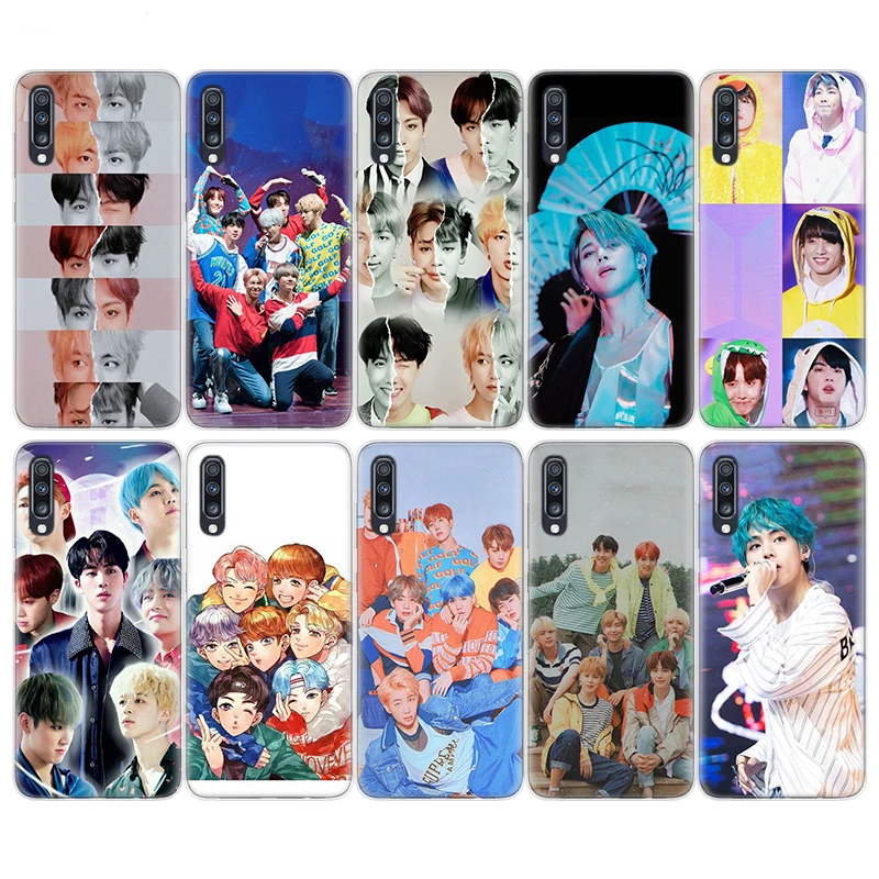 Korean popular KPop team Bumper Case For Samsung A90 A80 A70 A60 A50 A50S A40 A30 A30S A20E A10E A10s S10Plus M40 M30 Cover |