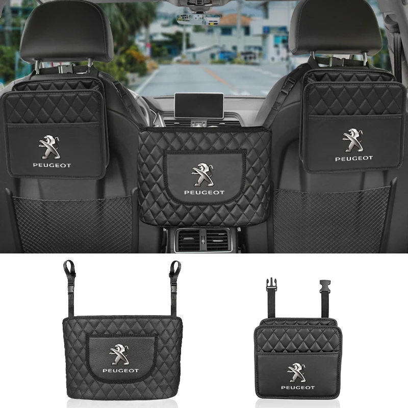 Car Seat Back Storage Bag High Capacity Stowing Tidying Pocket For Peugeot 205 308 206 307 3008 207 208 2008 5008 107 106 807 | Автомобили