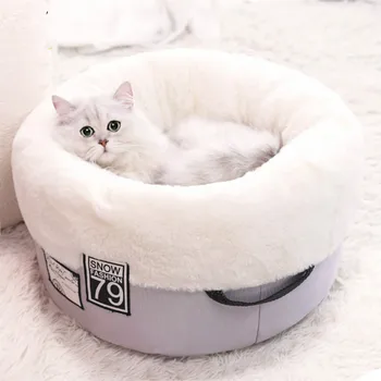 

Cat Litter Kennel Teddy Kitten Winter Net Red Closed Four Seasons Universal Warm Thick Cat Litter Kennel Cama Gato Kattenmand