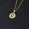 2022 New Gold Hollow Letter Necklace for Women Stainless Steel Initial Alphabet Pendant Chain Necklaces Choker Name collar mujer ► Photo 3/6