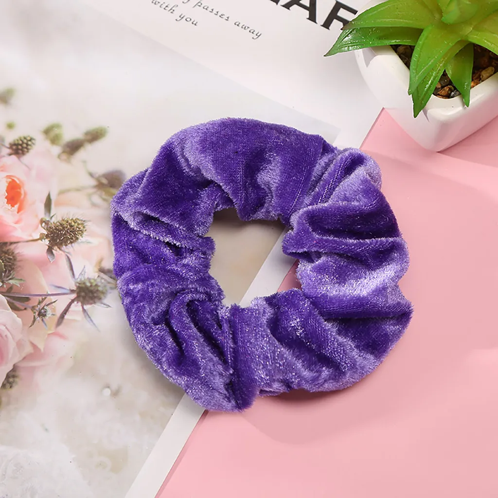 50 Pcs Elastic Hair Bands for Women Hair Accessories Solid Color Women Girls Headwear Ponytail Holder Hair Ring - Цвет: 1pcs L