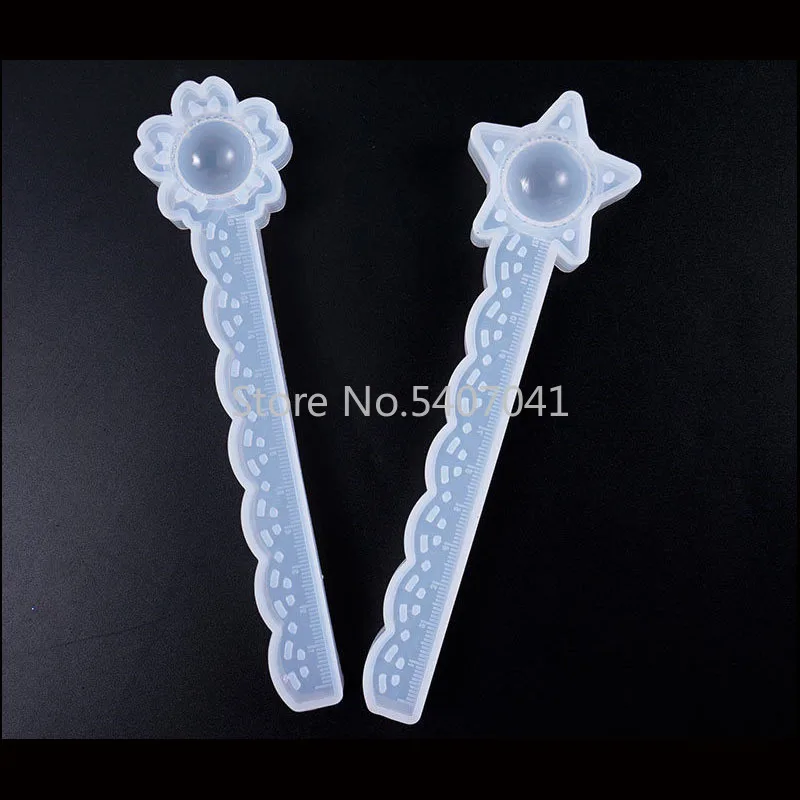 Popular1PC Star/flower Ruler Shaped Jewelry Tool Jewelry Mold UV Epoxy Resin Silicone Molds For Making Jewelry
