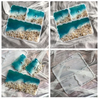 

Irregular Square Ornaments Home Decorations Casting Silicone Mould DIY Crafts Making Tool Crystal Epoxy Resin Mold Drop Shipping