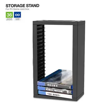 

Game Disc Storage Seat Bracket Excellent Craftsmanship Well Durability Double Layer Stand Holder Tower for PS4 Slim Pro