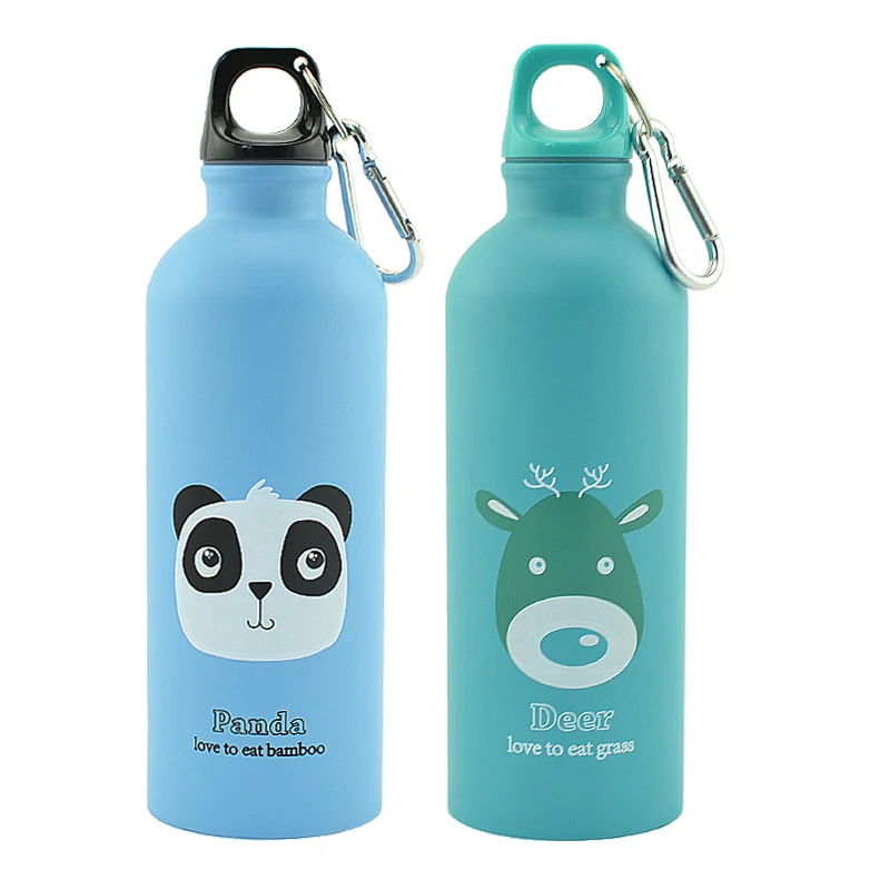 Мультяшная бутылка для воды 500 мл портативная уличная Спортивная кемпинга