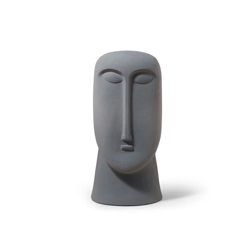 Керамическая абстрактная ваза в скандинавском стиле Ins креативная черная и белая