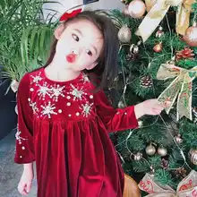 Детская одежда; рождественское платье; красное платье; праздничная одежда для девочек; vestidos zapatos de mujer; платья принцессы; новогодние платья