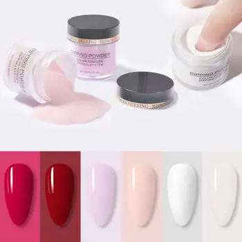 

1set Nail Powder Pigment Nail Infiltration Powder Set Desiccant Natural Glittery Nail 10ml Professional Kit Set Dry Sealant Q4J8