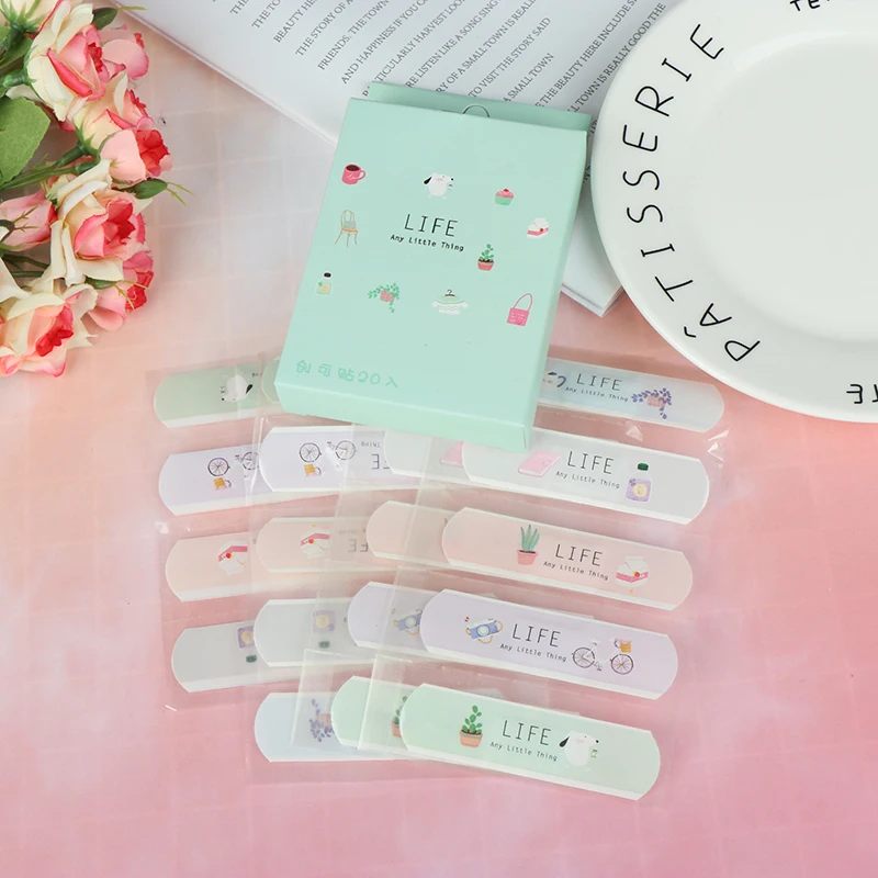 20Pcs/Box Cute Disposable Band Aid Wound sticker First Aid Emergency Kit Adhesive Bandages For Kids Children