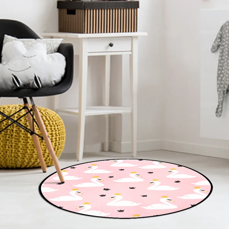 

Animal Cartoon round Carpet Bedroom Living Room Coffee Table Room Hanging Basket Garden Blanket Computer Chair Mat
