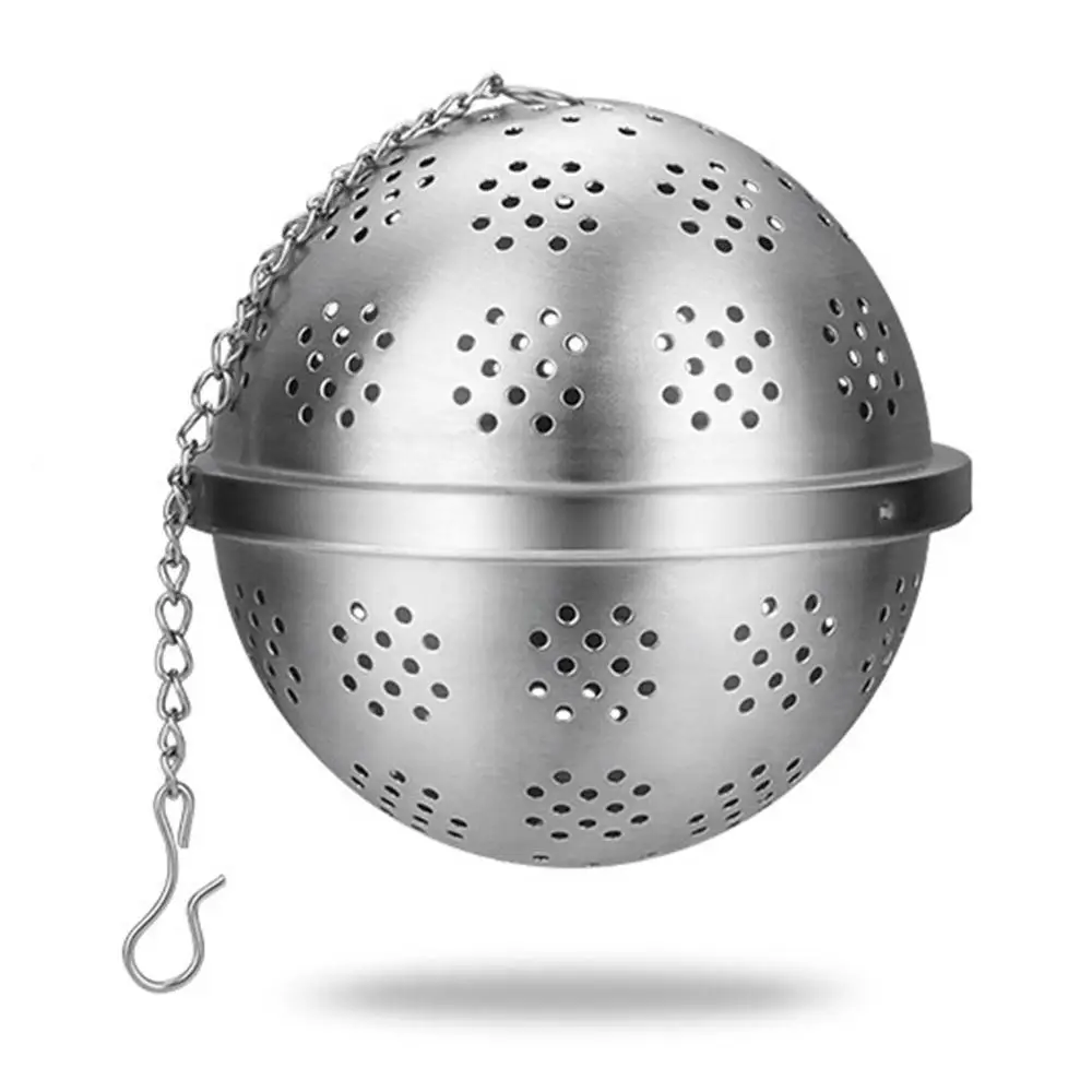 

Stainless Steel Ball Tea Infuser For Loose Tea Leaf Spice Mesh Filter Strainer Home Kitchen Tools Accessories