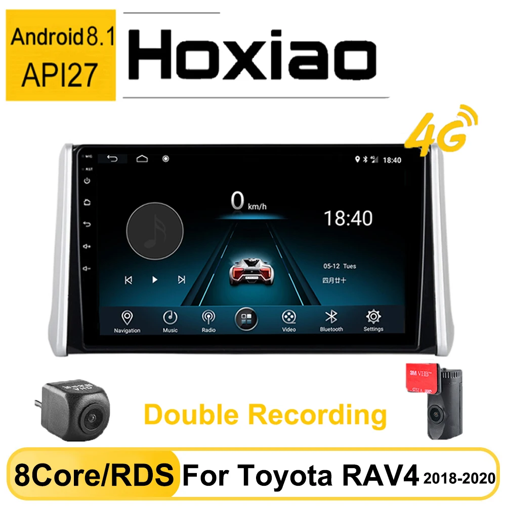 Автомагнитола 2 Din с Android 8 1 для TOYOTA RAV4 RAV 4 2018 2019 2020 GPS-навигация Авторадио двойной
