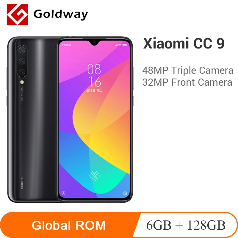 

Global ROM Xiaomi Mi CC9 CC 9 6GB RAM 128GB ROM Mobile Phone Snapdragon 710 48MP Triple + 32MP Front Camera 6.39" Full Screen