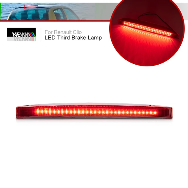 feu stop becquet air clio 2 + Third Brake Light 7700410753 High Mount Stop  Lamps Red Color Fit for Renault Clio II 1998-2005