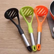 Толкатель из нержавеющей стали/Картофелемялка с широкой плитой для размешивания для гладкого пюре, фруктов, овощей, инструменты, пресс-дробилка