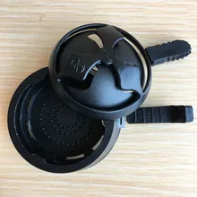 2 шт./компл. арабский кальян аксессуары Алюминиевый сплав ветрозащитный уголь держатель карбоновая плита уголь для кальяна горелка Chicha чаша