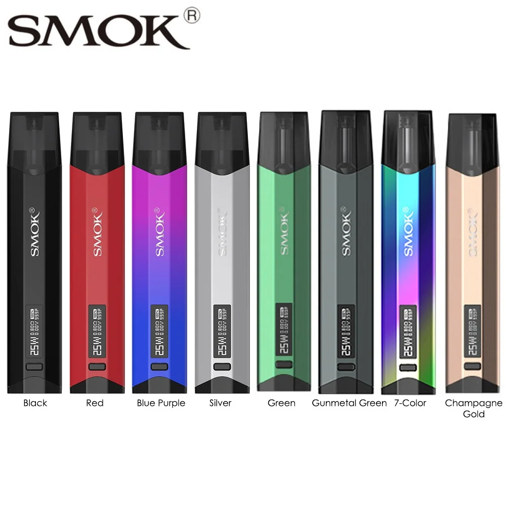 Новый оригинальный SMOK Nfix 25 Вт VW Pod Комплект Wi/ 700 мАч батарея Регулируемая Мощность