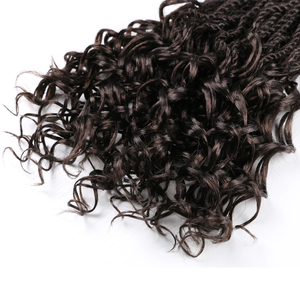 DAIRESS 18 &quotСенегальские крученые волосы с кудрявыми концами 30 корней вязанные